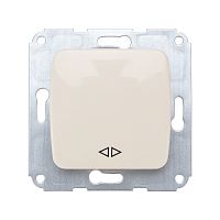 DEA Выключатель (переключатель) 1кл перекрест. с/у 10А мех. бежевый KRANZ | код KR-78-0238 | KRANZ