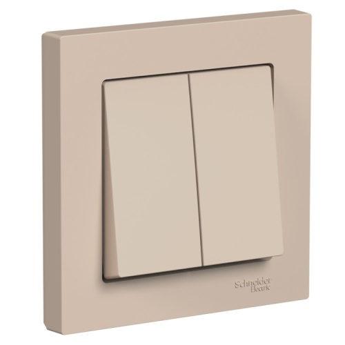 ATLASDESIGN 2-клавишный ВЫКЛЮЧАТЕЛЬ, сх.5, 10АХ, в сборе, ПЕСОЧНЫЙ | код ATN001252 | Systeme Electric ATLASDESIGN 2-клавишный ВЫКЛЮЧАТЕЛЬ, сх.5, 10АХ, в сборе, ПЕСОЧНЫЙ | код ATN001252 | Systeme Electric