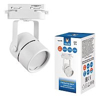 Светильник-прожектор UBL-Q321 GU10 WHITE трековый. Под лампу GU10. Корпус белый | код UL-00007425 | Uniel