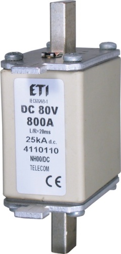 Предохранитель NH-00 80V DC 400A (с бойком) | код 004110103 | ETI