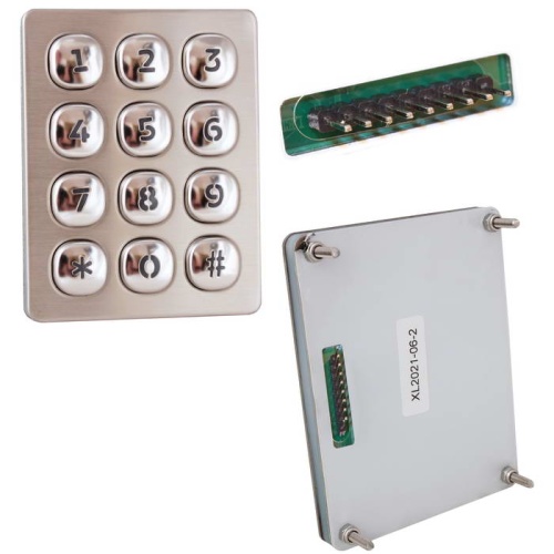 Клавиатура цифровая антивандальная влагозащищённая RUICHI RB803, нержавеющая сталь | код 113013 | Ruichi