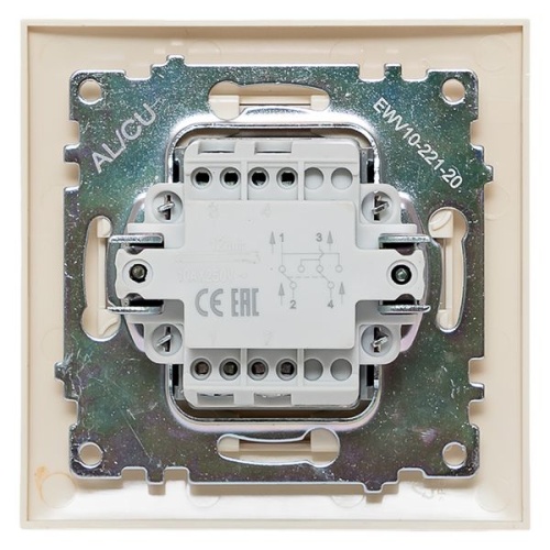 Валенсия выключатель 1-кл. 10А кремовый перекрестный EKF | код EWV10-221-20 | EKF фото 4