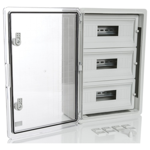 PP3116 Модульный пластиковый шкаф, IP65, УХЛ1., 350х500х190 на 45 модулей (15х3) Прз. Двр. | код PP3116 | Plastim PP3116 Модульный пластиковый шкаф, IP65, УХЛ1., 350х500х190 на 45 модулей (15х3) Прз. Двр. | код PP3116 | Plastim