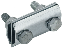 Заж. соед. двойн. сквозной пр.-пр. 8мм оц. сталь HDZ IEK | код ZCC84-14-1-08 | IEK