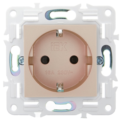 SKANDY Роз. с з/к/ш 16А б/к SK-R06Sa песоч. IEK | код SK-R14-16-1-K98 | IEK фото 3