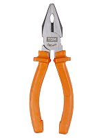 Пассатижи (плоскогубцы), с пластиковыми рукоятками, углеродистая сталь, 160 мм, серия Гранит TDM | код SQ1009-0101 | TDM