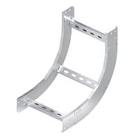 Угол лестничный вертикальный внутренний 90 градусов 200х500, R600, цинк-ламельный | код ULID625ZL | DKC