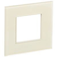 SKANDY Рамка 1-мест. SK-F21B стекло беж. IEK | код SK-M12-G-K10 | IEK