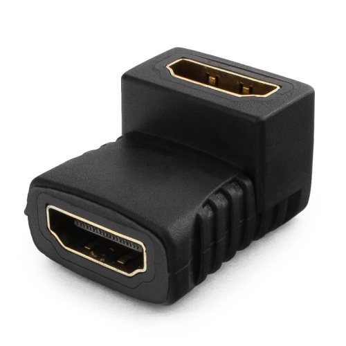 Переходник HDMI <-> HDMI Cablexpert A-HDMI-FFL, 19F/19F, угловой, золотые разъемы, пакет | код A-HDMI-FFL | Cablexpert Переходник HDMI <-> HDMI Cablexpert A-HDMI-FFL, 19F/19F, угловой, золотые разъемы, пакет | код A-HDMI-FFL | Cablexpert