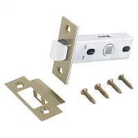 Защелка врезная универсальная без ручек для деревянных межкомнатных дверей, АЛЛЮР АРТ L45-8 MAB бронза матовая | код 11131 | ПТК Компания