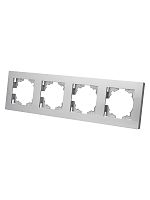Рамка 4-х постовая серебр. металлик Сенеж TDM | код SQ1816-0257 | TDM