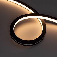 Лента светодиодная герметичная NOVA-TOP-BLACK-A120-16x15mm 24V Warm2700 (10 W/m, IP67, 2835, 5m, wire x2) (ARL, 120 LED/m) | код 49080 | Arlight