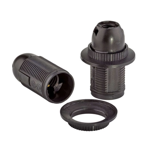 Патрон люстровый E14 с кольцом черн. DUWI 24525 4 Патрон люстровый E14 с кольцом черн. DUWI 24525 4