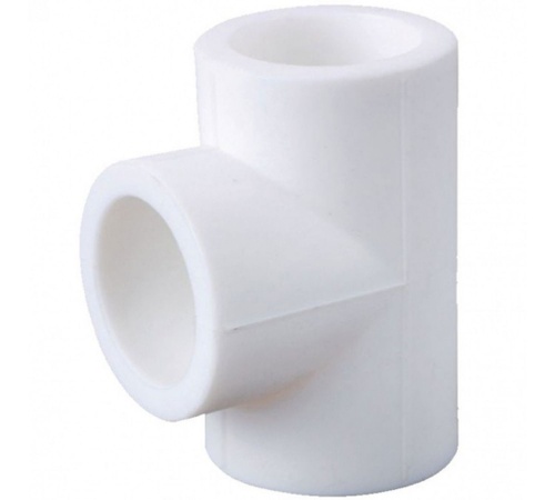 Тройник переходной 40 х 20 х 40 мм полипропиленовый PPR белый (10402040) | код 00000008719 | Valfex