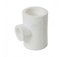 Тройник переходной 90 х 40 х 90 мм полипропиленовый PPR белый | код 10904090 | VALFEX