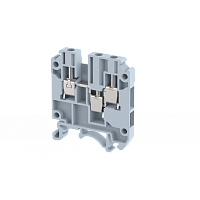 Клемма проходная винтовая 4 мм2, на 3 подключения, хаки KUT4-1X2(K) | код 1103050006 | Elmex