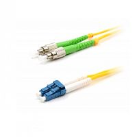 Патч-корд оптический LANMASTER, LSZH, дуплексный, FC/APC-LC/UPC, SM OS2, 3.0 м | код LAN-2FC-2LC/SAU-3.0 | LANMASTER