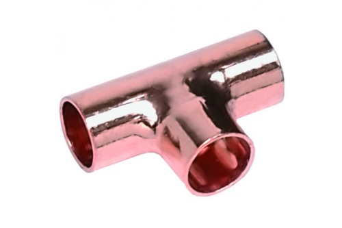 Тройник переходной пайка медь 22x18x22, модель 5130 (15130221822) | код RG008TBBG16DJL | Sanha