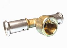 Тройник пресс 32x5/4'ВРх32 переходной, латунь | код 13P-320732 | Henco