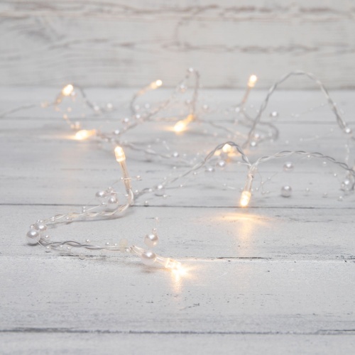 Гирлянда светодиодная "Жемчужинки" 1.5м 10LED тепл. бел. провод прозр. 2хAA (батарейки не в комплекте) | код 303-097 | Neon-Night Гирлянда светодиодная "Жемчужинки" 1.5м 10LED тепл. бел. провод прозр. 2хAA (батарейки не в комплекте) | код 303-097 | Neon-Night