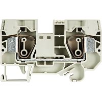 Проходная клемма, тип фиксации провода: пружинный, номинальное сечение: 16 мм кв., 76A, 800V, ширина: 12 мм, цвет: серый, тип монтажа: DIN 35 | код 56.716.0055.0 | Wieland