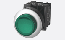 TS2021-0DL10 Модуль кнопки TS2 выпуклый тип с подсветкой, автомат.блокировка, крас., шт | код TS2021-0DL10 | SUPU