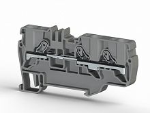 307 639, Клеммник пруж.быстрозажимной (Push in), 3-х выводной, 6мм.кв., (серый), PYK 6E | код 0.0.0.3.07639 | KLEMSAN