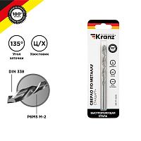 Сверло по металлу 6мм "Стандарт+" (P6M5 M-2) DIN 338 (блист.1шт) KR-91-0528 Kranz