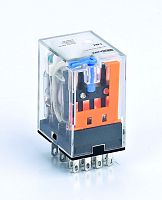 Промежуточное реле 4 конт. с LED инд. и TEST функ. 3А 127В DC ПР-102 | код 23813DEK | DEKraft