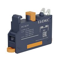 Контактный блок с клеммным безвинтовым зажимом, нормально-замкнутый | код MC-NCPP | DKC