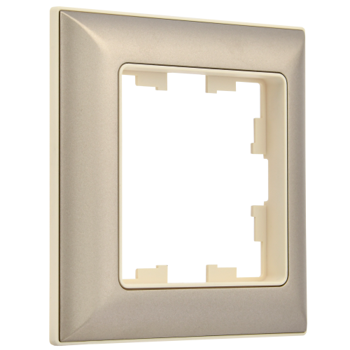 BRITE Рамка 1-мест. РУ-1-Бр беж./шамп. IEK | код BR-M12-12-3-K10 | IEK фото 2