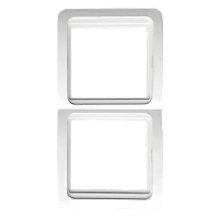 Лондон Рамка 2-местная вертикальная белая EKF | код EEM-V-302-10 | EKF