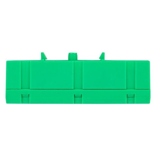 Шина "0" PE (6х9мм) 12 отверстий латунь зеленый изолированный корпус на DIN-рейку PROxima | код sn0-63-12-ig | EKF фото 5