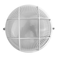 Светильник 1101S C01 NEW НБП 03-100-002 УХЛ1 "Решетка" 100Вт 230В до 130град.C круг бел. Camelion 13663