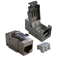 Модуль Keystone, RJ45, кат.6A, STP, 90 градусов | код LAN-OK45S6A/90 | LANMASTER