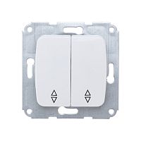 DEA Выключатель (переключатель) 2кл прох. с/у 10А мех. белый KRANZ | код KR-78-0207 | KRANZ