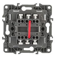 Выключатель двойной, 10АХ-250В, б.л., Эра12, белый,12-1004-01 | код Б0014651 | ЭРА