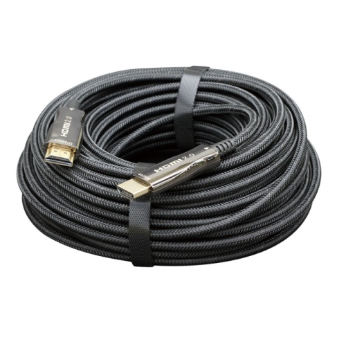 Активный оптический кабель HDMI Cablexpert, 80м, v2.0, 19M/19M, AOC Premium Series, позол.разъемы, экран, коробка | код CCBP-HDMI-AOC-80M | Cablexpert