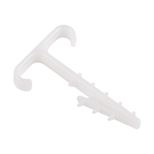 Дюбель-хомут нейлоновый Т-образный REXANT для двух плоских кабелей, 2x12 мм, белый (КФ), упаковка 100 шт. | код 07-4615 | REXANT Дюбель-хомут нейлоновый Т-образный REXANT для двух плоских кабелей, 2x12 мм, белый (КФ), упаковка 100 шт. | код 07-4615 | REXANT