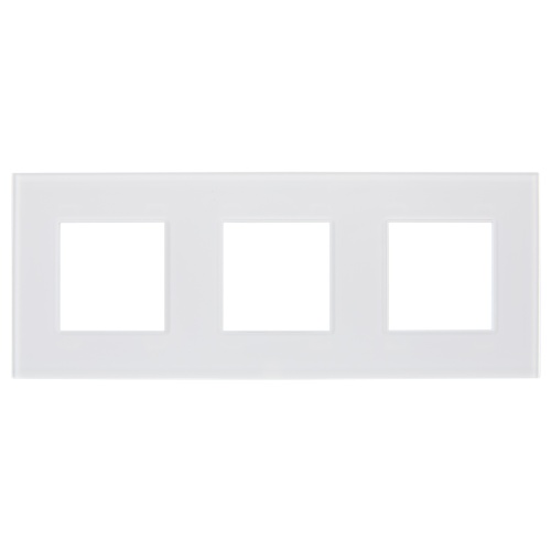 SKANDY Рамка 3-мест. SK-F23W стекло арк. бел. IEK | код SK-M32-G-K01 | IEK фото 4