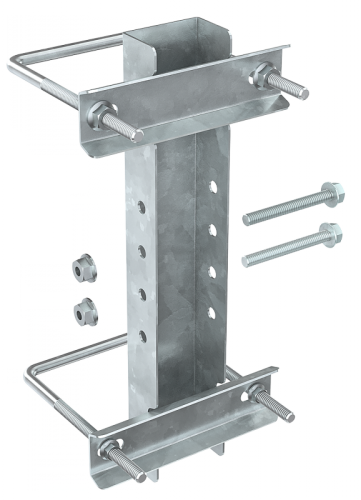 Крепление к опорам огражд. 80-100мм для 1-консоли IEK | код CLM50D-CO-100-1 | IEK