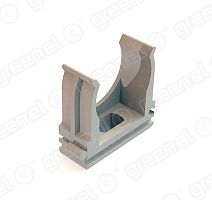 Держатель с защелкой для жестких и гофрированных труб D20мм GE-PR50141 | код GE-PR50141| GREENEL