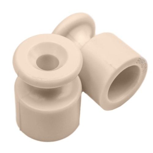 Изолятор для наружного монтажа, пластик, цвет песочное золото (100 шт/уп) | код B1-551-24-100 | Bironi