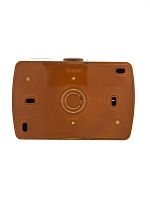 HATA Розетка двойная с заземлением керамика сосна | код 710-0800-127 | Lezard