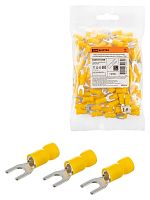 Наконечник вилочный изолированный НВИ с легким вводом проводника 6,0-5 (100 шт.) TDM | код SQ0503-0208 | TDM