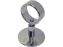 Держатель для полотенцесушителя с кольцом 1' круглый 1 отверстие хром | код 4627201606525 | ДВИН