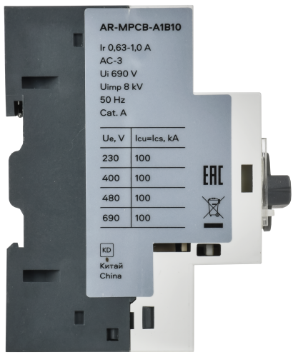 ARMAT Авт. выкл. защиты двигателя A1 GV2P 0,63-1А IEK | код AR-MPCB-A1B10 | IEK фото 5