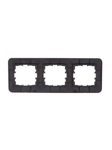 Рамка 3-м ASTI горизонт. черн. бархат LEZARD 7081-4200-148 фото 2