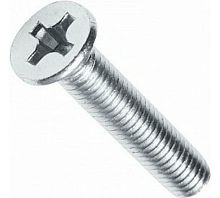 Винт DIN965 М6х16 потайная голова класс прочности 4.8 покрытие цинк | код DIN965-М6х16 | Крепдил