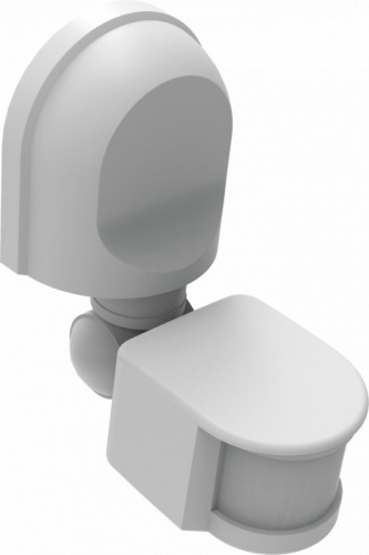 Датчик движения инфракрасный ДДИ-101 02 1200Вт 2-12м 180° белый | код 60131DEK | DEKraft